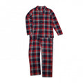 Front - SF Mens Tartan Pyjama Set