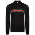 Nightfall Navy-Amber Glow - Front - Dare 2B Mens Knitted Quarter Zip Sweatshirt