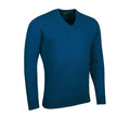 Front - Glenmuir Mens Lomond Marl Lambswool V Neck Sweatshirt