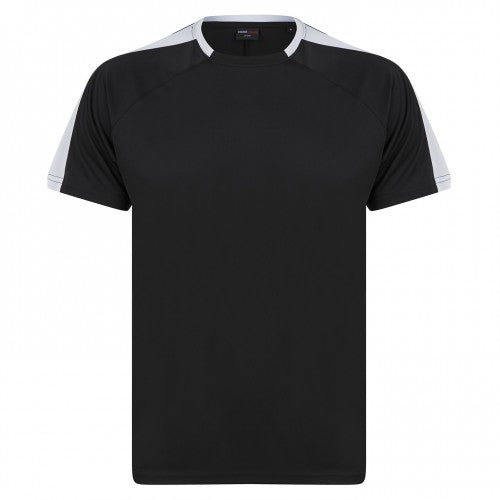 Black-Gold - Front - Finden & Hales Unisex Adult Team T-Shirt