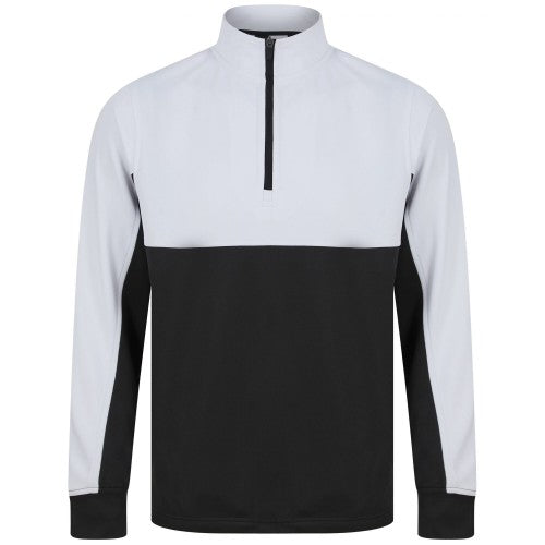 Front - Finden & Hales Mens Quarter Zip Track Top