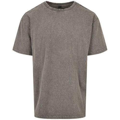 Front - Build Your Brand Mens Heavyweight Oversized T-Shirt