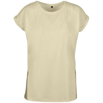 Front - Build Your Brand Womens/Ladies Extended Shoulder T-Shirt
