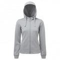 Front - TriDri Womens/Ladies Spun Dyed Full Zip Hoodie