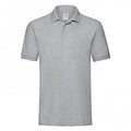 Front - Fruit of the Loom Mens Premium Heathered Polo Shirt