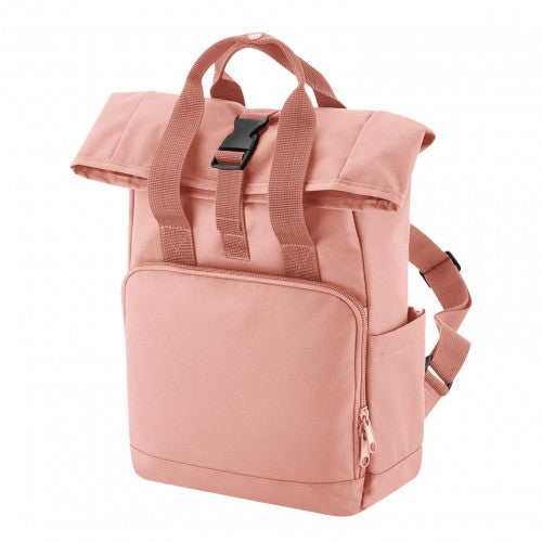 Front - Bagbase Roll Top Recycled Twin Handle Backpack