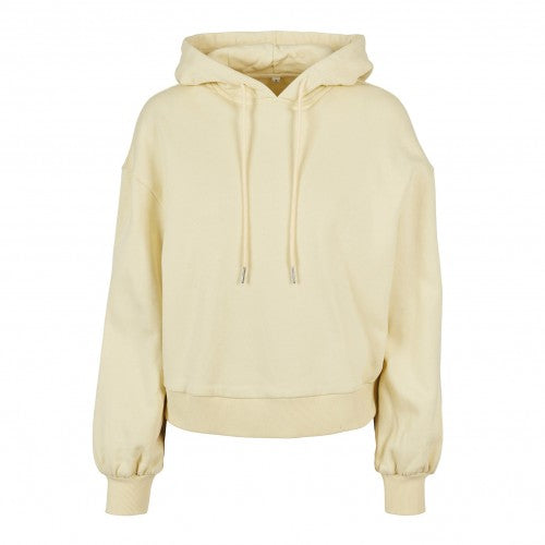 Front - Build Your Brand Womens/Ladies Organic Oversized Hoodie