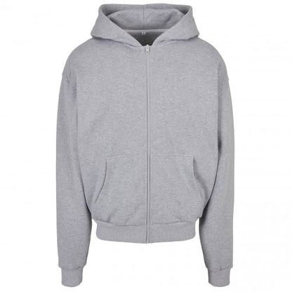 Front - Build Your Brand Mens Ultra Heavyweight Full Zip Hoodie