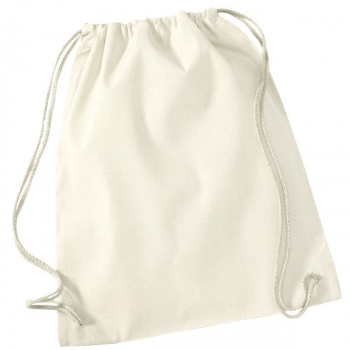 Front - Westford Mill Recycled Cotton Drawstring Bag