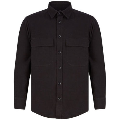 Front - Front Row Unisex Adult Cotton Drill Overshirt