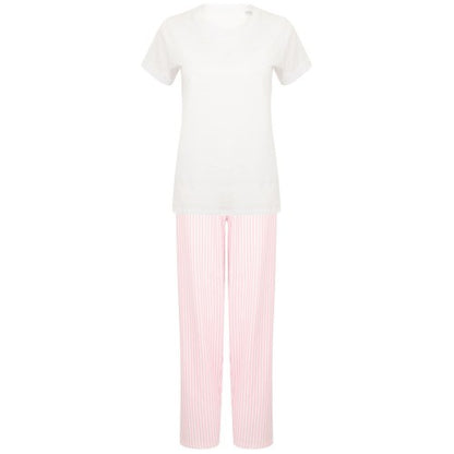 Front - Towel City Womens/Ladies Stripe Pyjama Set