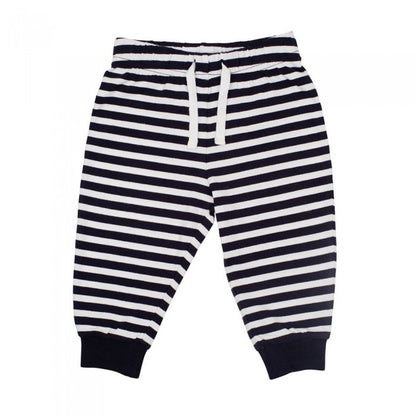 Front - Larkwood Baby Striped Lounge Pants
