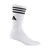 Front - Adidas Mens Contrast Striped Crew Socks (Pack of 3)