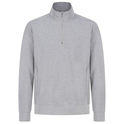 Front - Henbury Unisex Adult Sustainable Quarter Zip Sweatshirt