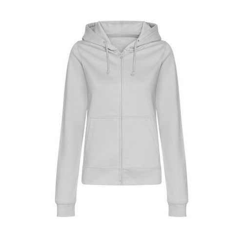 Front - Awdis Womens/Ladies College Heather Full Zip Hoodie