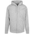 Front - Build Your Brand Mens Plain Full Zip Hoodie