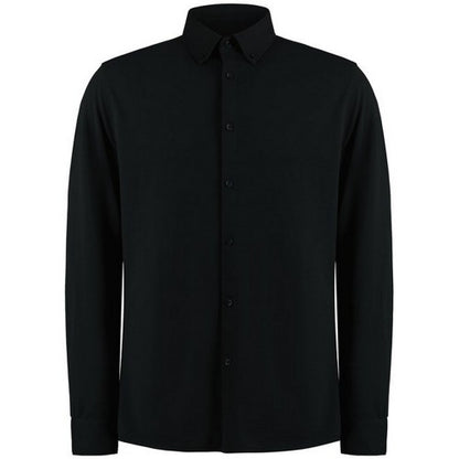 Front - Kustom Kit Mens Superwash 60°C Tailored Long-Sleeved Shirt