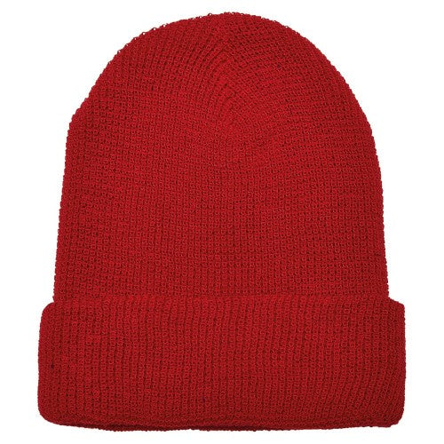 Front - Flexfit Unisex Adult Knitted Waffle Beanie