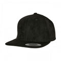 Front - Flexfit Unisex Adult Faux Suede Snapback Cap