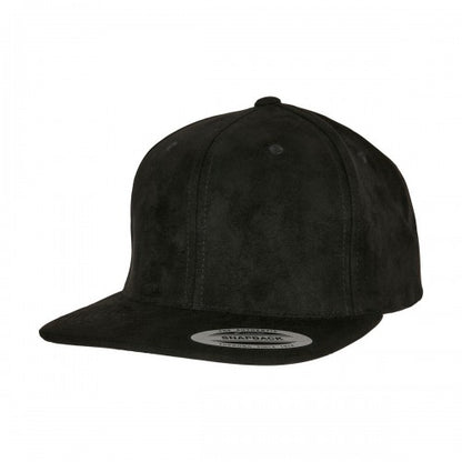 Front - Flexfit Unisex Adult Faux Suede Snapback Cap