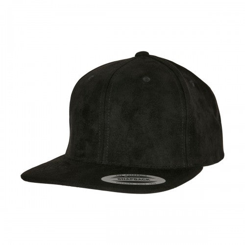 Front - Flexfit Unisex Adult Faux Suede Snapback Cap