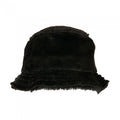 Front - Flexfit Faux Fur Bucket Hat