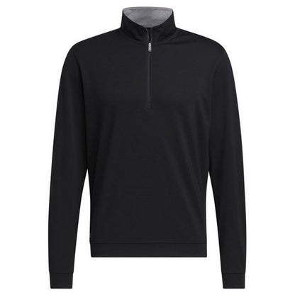 Front - Adidas Mens Elevated Quarter Zip Sweatshirt