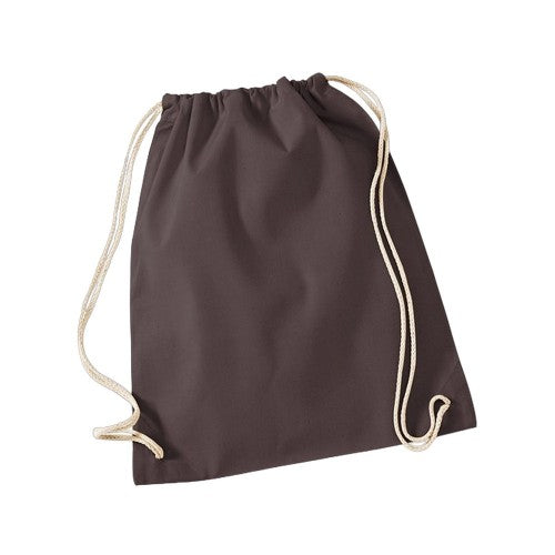 Front - Westford Mill Cotton Drawstring Bag