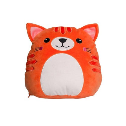 Front - Mumbles Squidgy Ginger Cat Plush Toy