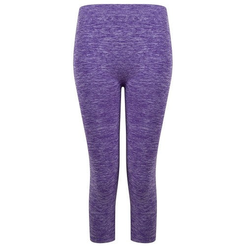 Front - Tombo Womens/Ladies Seamless 3/4 Leggings