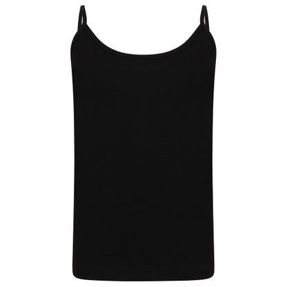 Front - SF Minni Girls Feel Good Stretch Spaghetti Strap Vest Top