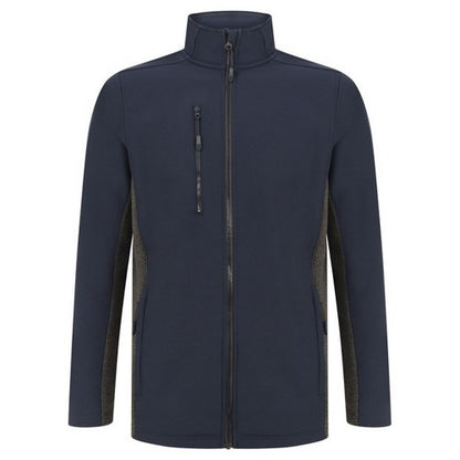 Front - Henbury Unisex Adult Contrast Soft Shell Jacket