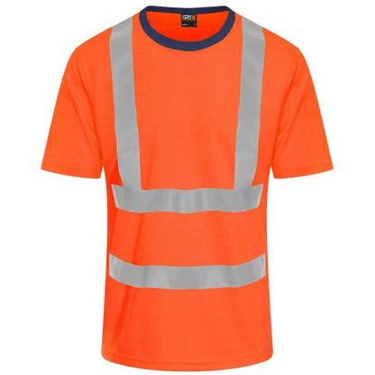 Front - PRORTX Mens Hi-Vis T-Shirt