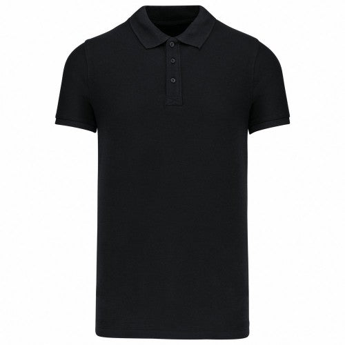 Front - Kariban Mens Piqué Organic Short-Sleeved Polo Shirt