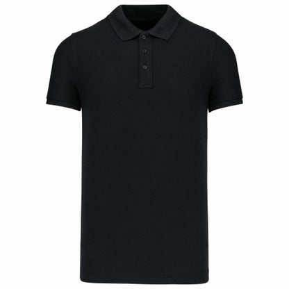 Front - Kariban Mens Piqué Organic Short-Sleeved Polo Shirt
