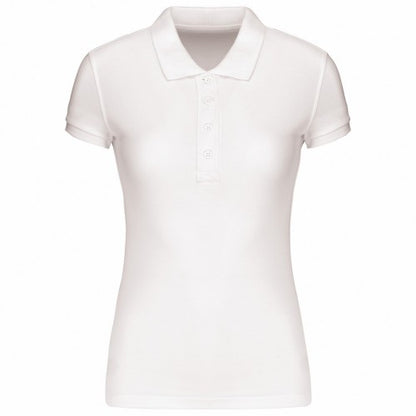 Front - Kariban Womens/Ladies Piqué Organic Slim Short-Sleeved Polo Shirt