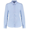 Front - Kustom Kit Womens/Ladies Oxford Stretch Tailored Long-Sleeved Shirt