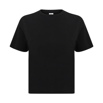 Front - SF Womens/Ladies Boxy Crop T-Shirt