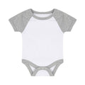 Front - Larkwood Baby Essential Short-Sleeved Baseball Bodysuit