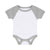 Front - Larkwood Baby Essential Short-Sleeved Baseball Bodysuit