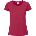 Front - Fruit of the Loom Womens/Ladies Iconic 195 Premium T-Shirt