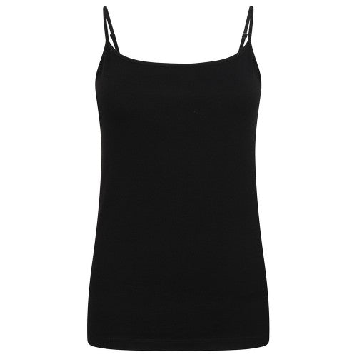 Front - SF Womens/Ladies Feel Good Stretch Spaghetti Strap Camisole