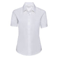 Front - Russell Collection Womens/Ladies Oxford Tailored Short-Sleeved Shirt