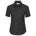 Front - Russell Collection Womens/Ladies Oxford Short-Sleeved Shirt