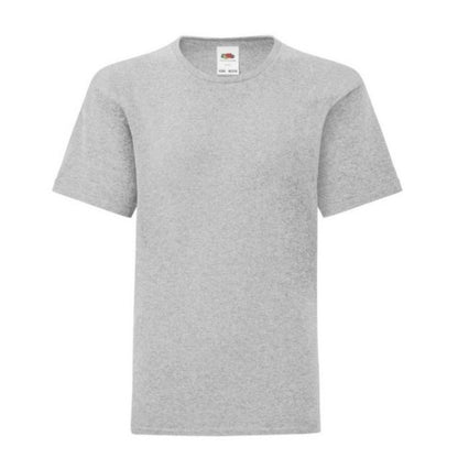 Front - Fruit of the Loom Childrens/Kids Iconic Heather T-Shirt