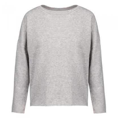 Front - Kariban Womens/Ladies Heather Oversized Sweatshirt