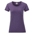 Front - Fruit of the Loom Womens/Ladies Valueweight Heather Lady Fit T-Shirt