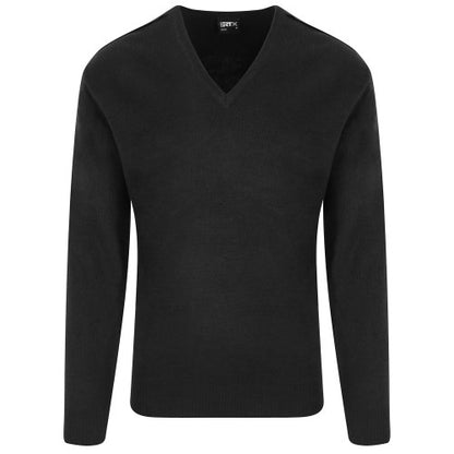 Front - PRO RTX Mens Acrylic V Neck Sweatshirt