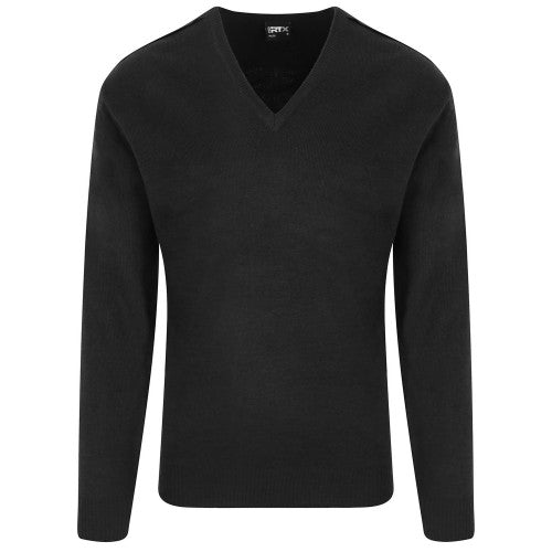Front - PRO RTX Mens Acrylic V Neck Sweatshirt