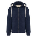 Front - Kariban Mens Vintage Heather Sherpa Lined Fleece Jacket